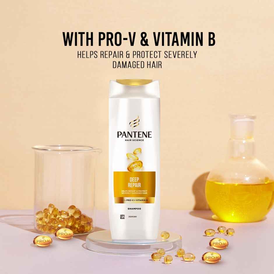 Pantene Hair Science Deep Repair Shampoo With Vitamin B Repaired Hair