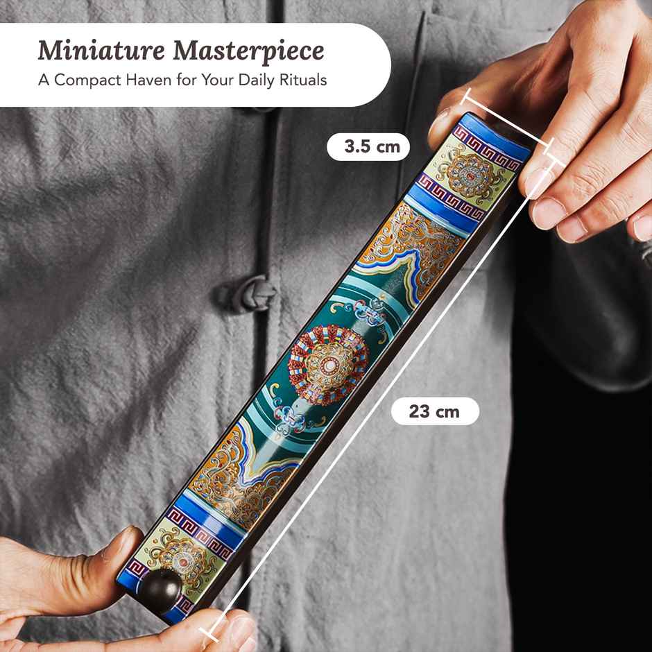 Ekhasa Ceramic Agarbatti Stand With Ash Catcher | Incense Stick Holder Agarbati Oothupathi Stand