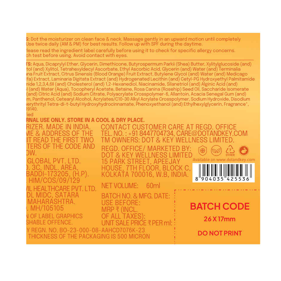 Dot & Key Vitamin C + E Super Bright Moisturizer