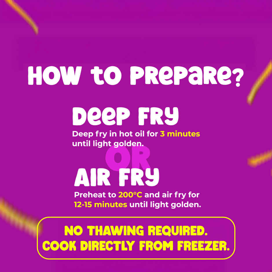 HyFun Crinkle French Fries, Crunchy & Air Fryer Friendly | Frozen
