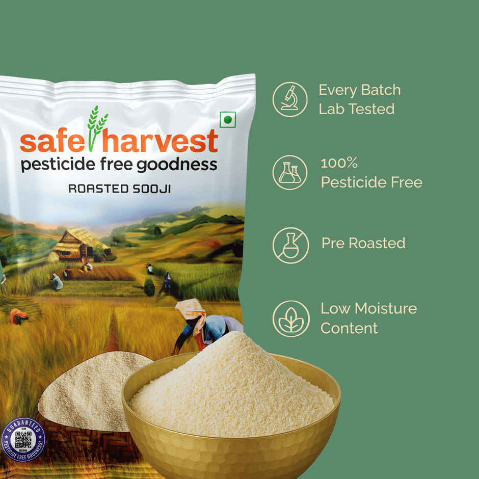 Safe Harvest Pesticide-Free Roasted Sooji