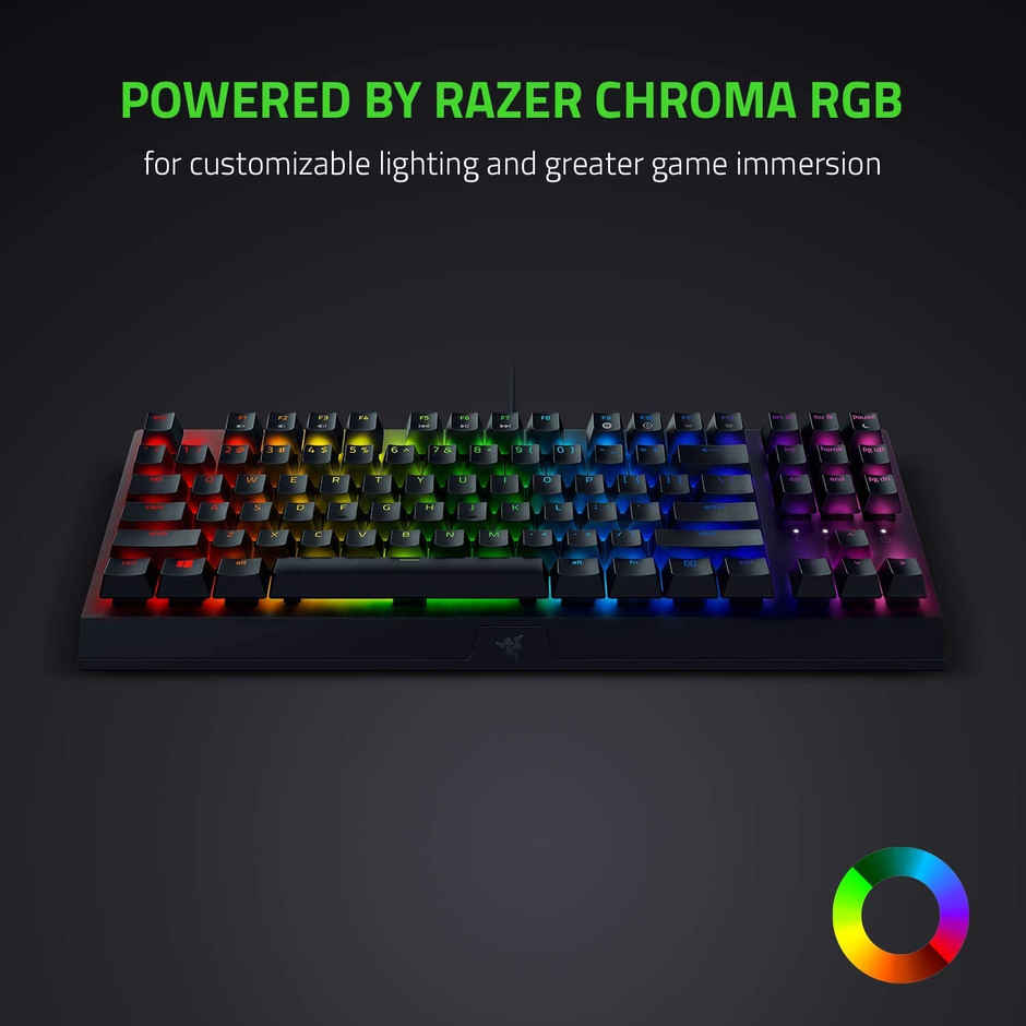 Razer Blackwidow V3 Tenkeyless - Mechanical Wired Gaming Keyboard Black