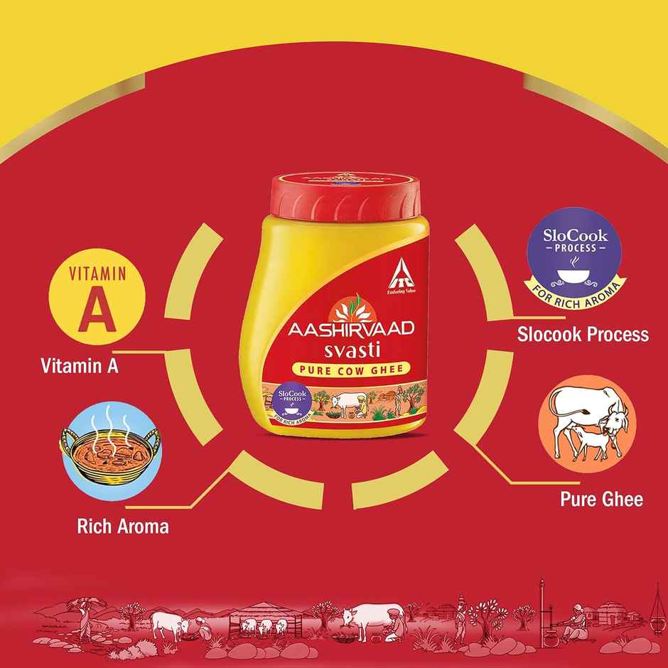 Aashirvaad Svasti Pure Cow Ghee - Pet Pack