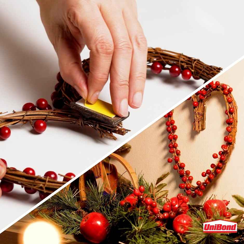 Unibond No More Nails Tape 20 mm x 40 mm | Removable | Double Sided | Ideal For Frames | 10 Strips