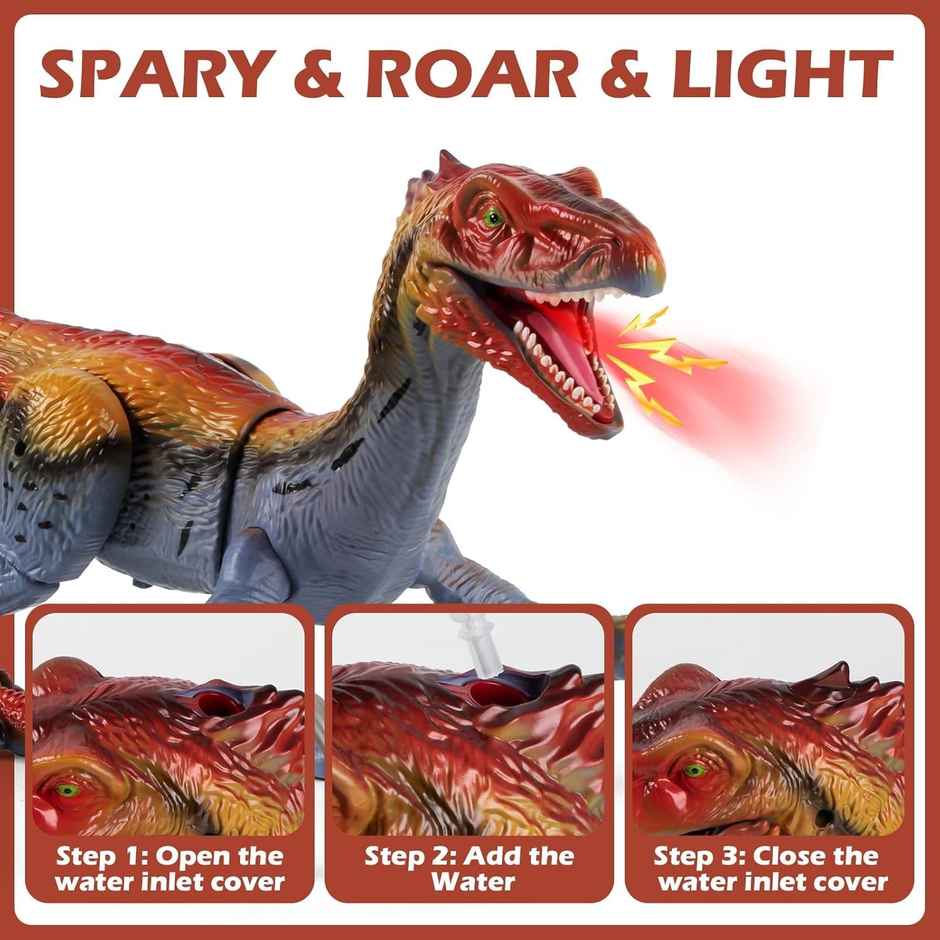 Toyshine Rc Therizinosaurus Dinosaur Toy With Lights and Sound | 3-12 Years