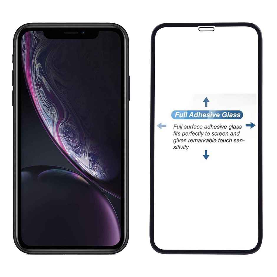 Techvor Tempered Glass for iPhone 11 / iPhone XR With Easy Installation Kit for Smartphone