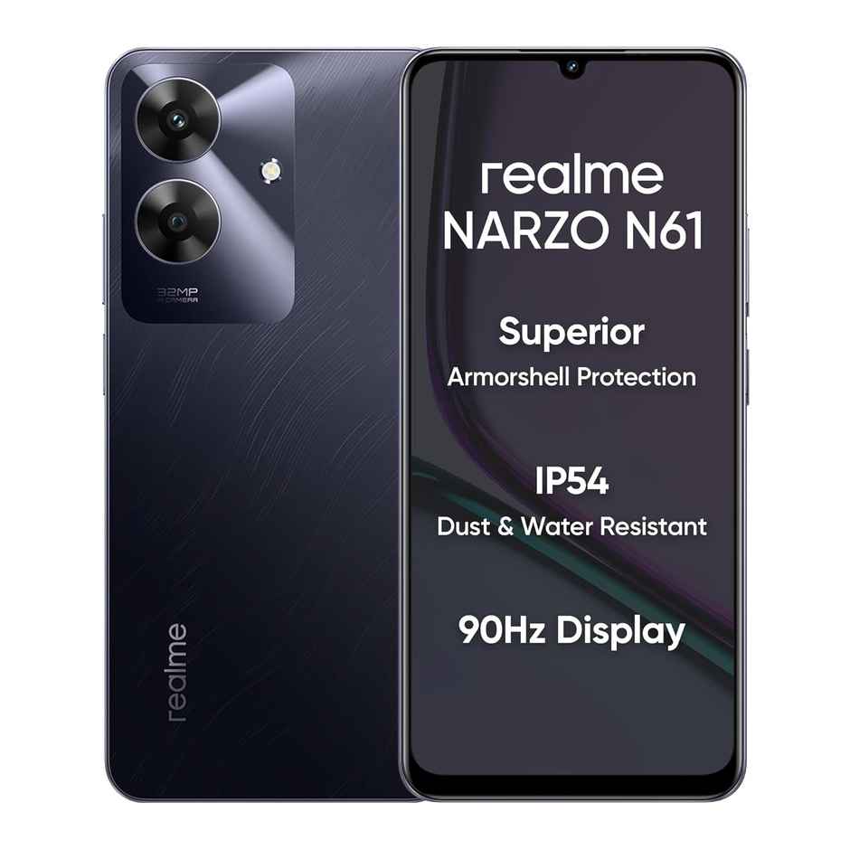 Realme Narzo N61 | 4GB | 64GB | Marble Black