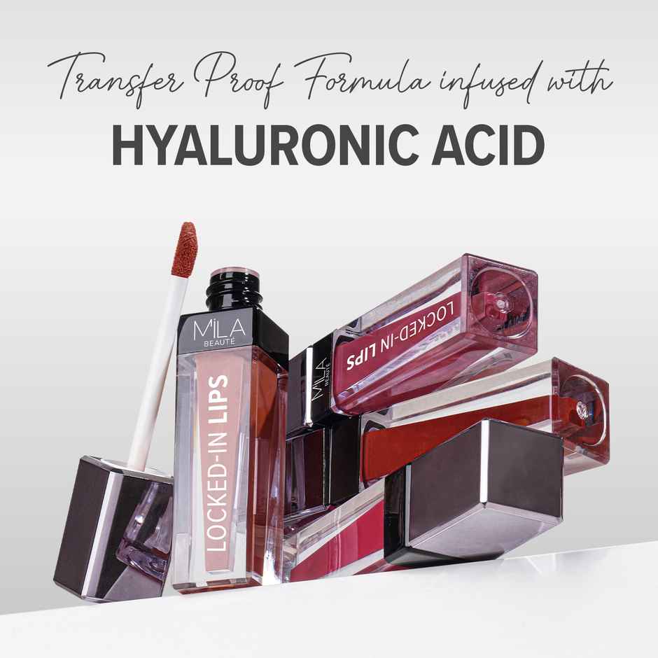 Mila Beaute Transfer-Proof Locked-In Liquid Lipstick- 16 Red Velvet