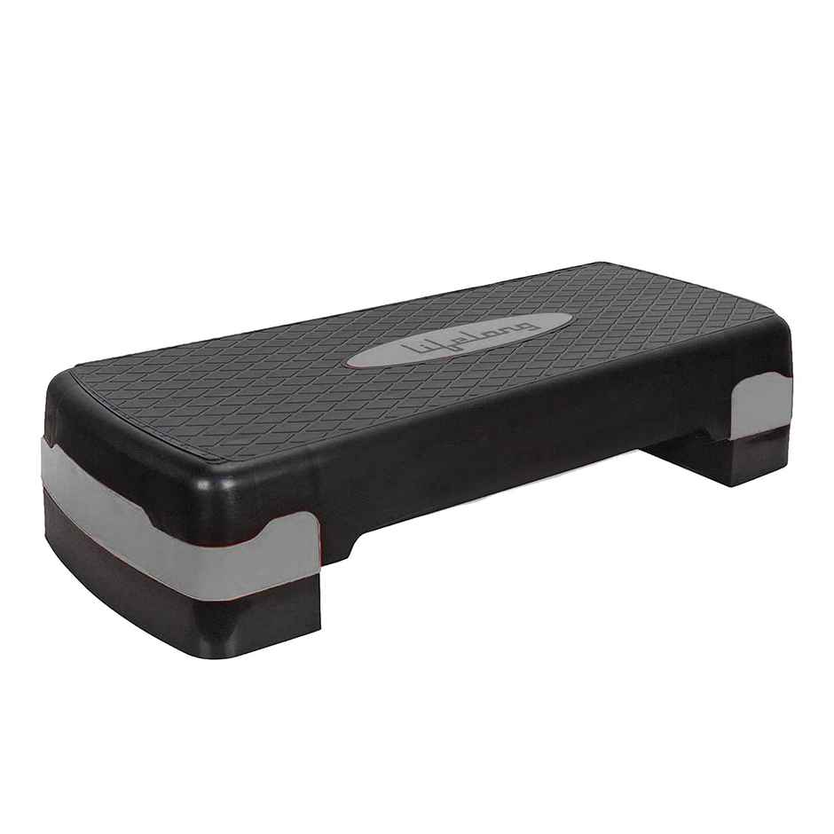 Lifelong Exercise Stepper | Max Weight Capacity 200 kg | Black and Grey