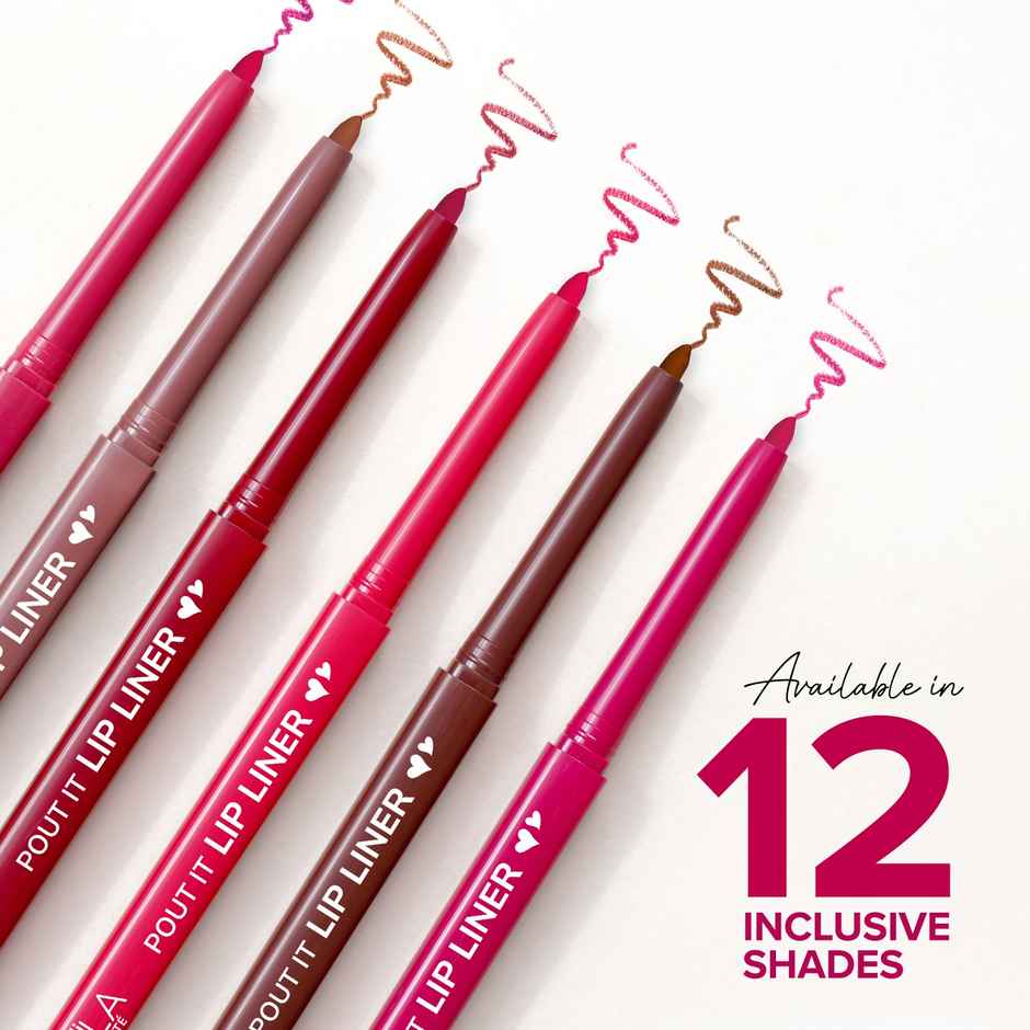 Mila Beaute Pout it Lip Liner I Long Lasting and Enriched with Squalene | Matte Lip Liner