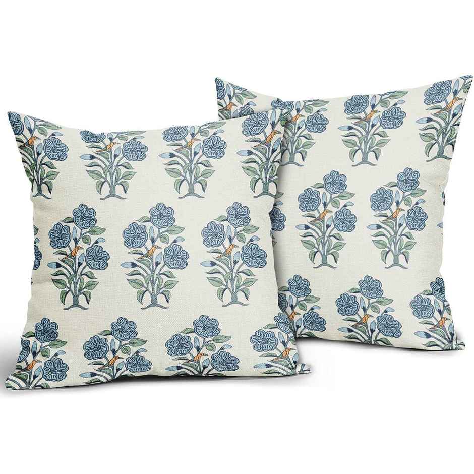Status Printed Cushion Cover Set of 2 | 40 x 40 Cm | Print May Vary