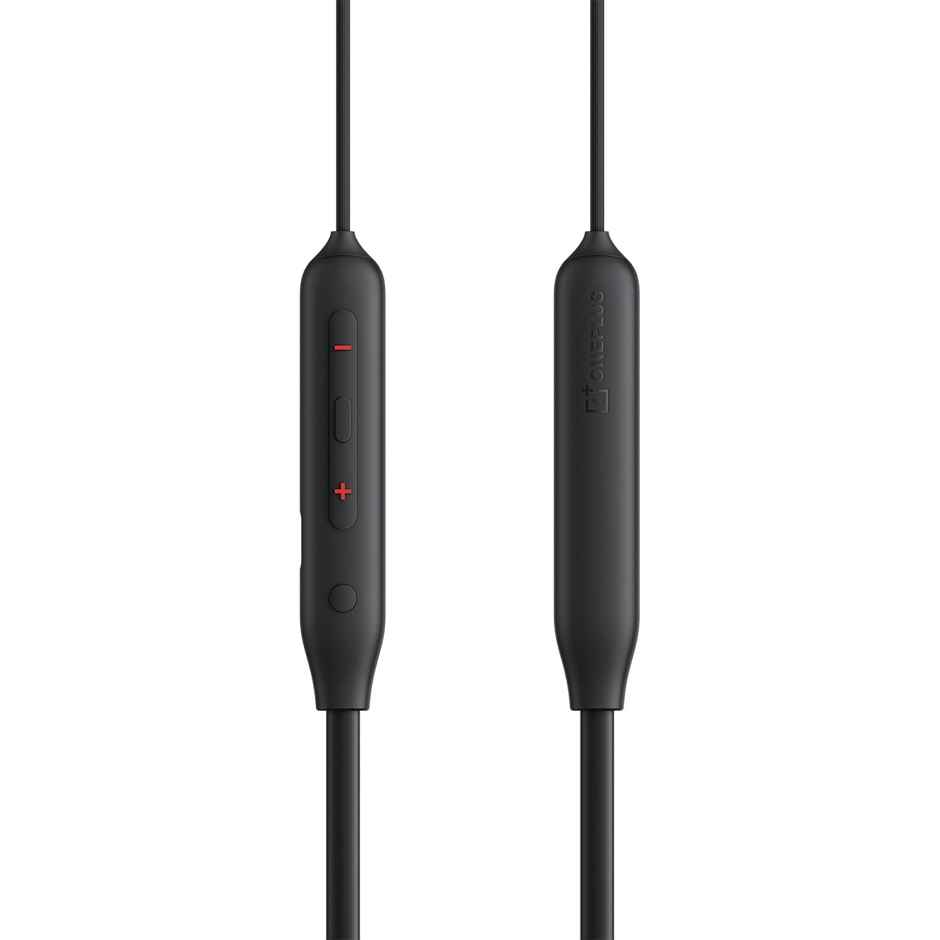 OnePlus Bullets Wireless Z2 ANC Bluetooth in Ear Neckband with Mic, 45dB Hybrid ANC, Bombastic Bass - 12.4 mm Drivers, 10 Mins Charge - 20 Hrs Music, 28 Hrs Battery - Black