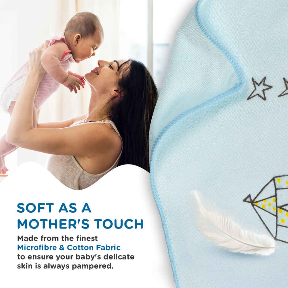 Mee Mee Micro Fiber Baby Bath Towel | 0-3 yrs