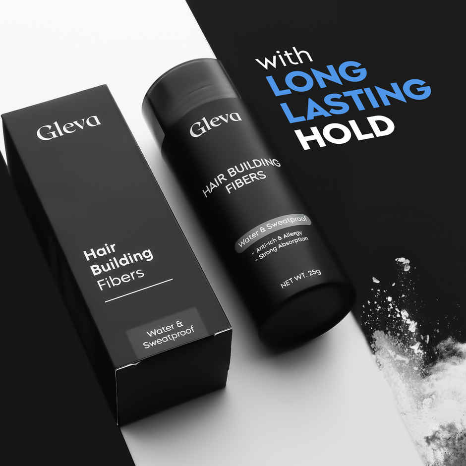 Gleva Building Hair Fibers Powder | Dark Brown