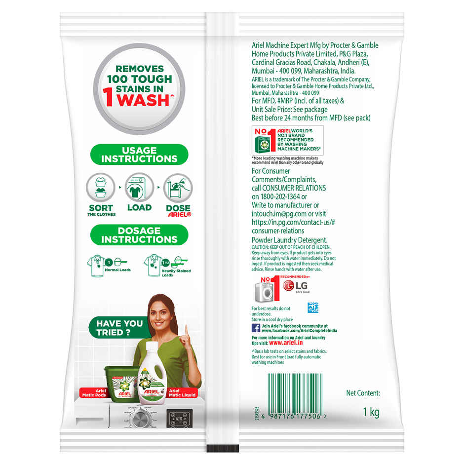 Ariel Matic Front Load Detergent Powder
