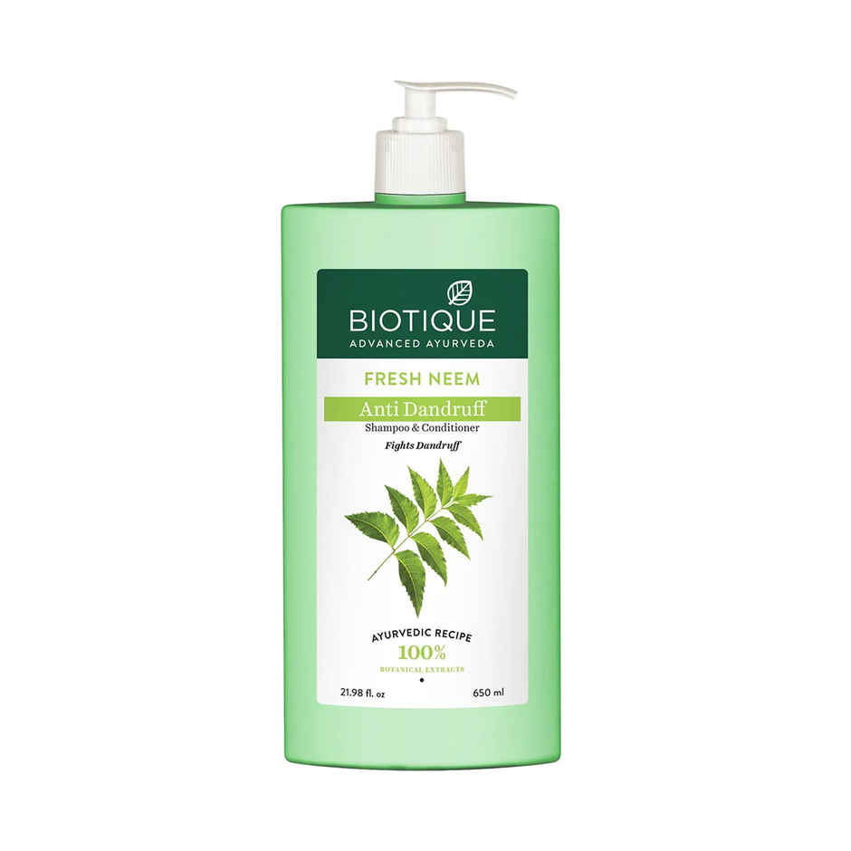 Biotique Fresh Neem Anti Dandruff Shampoo & Conditioner