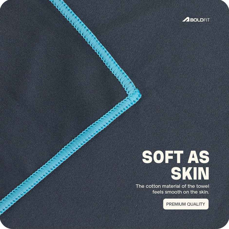 Boldfit Microfiber Gym Towel Ultra Soft Quick Dry Sweat Absorbent 90x65 cm