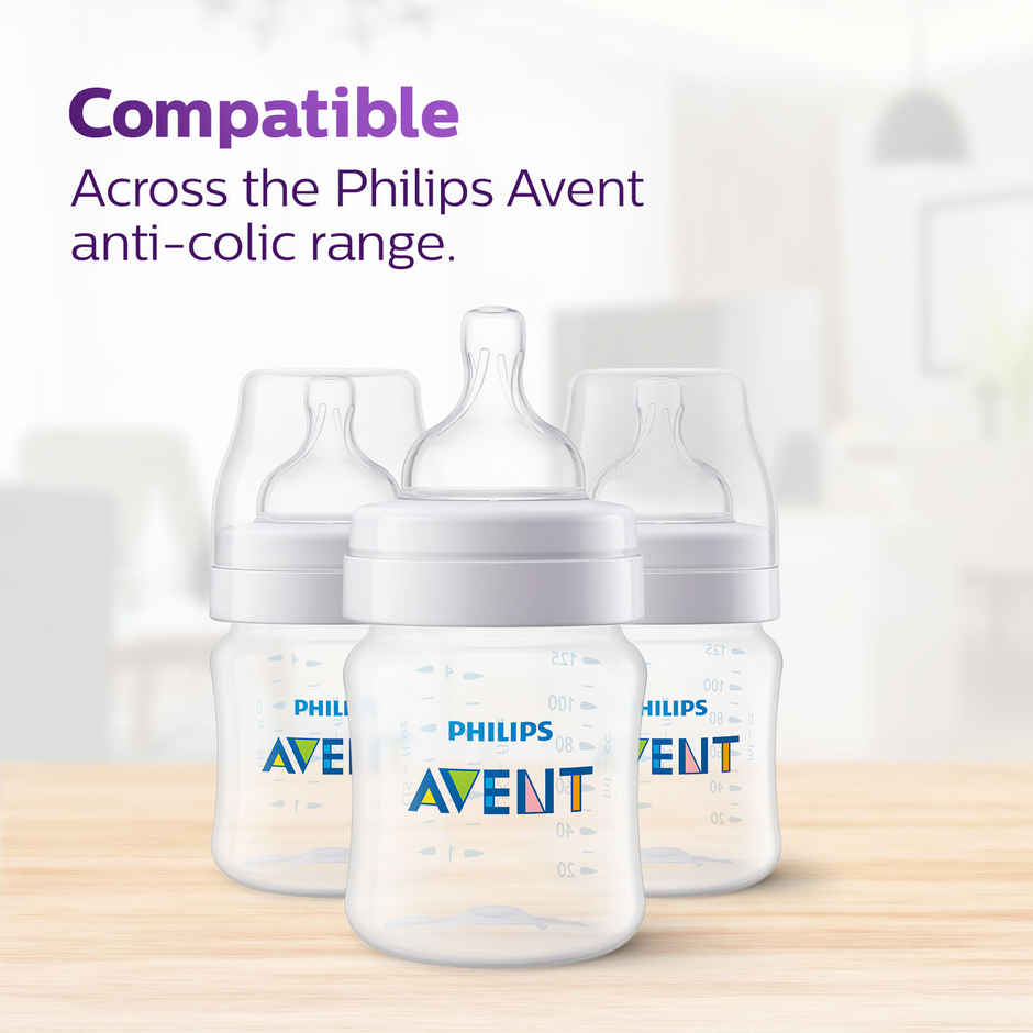 Philips Avent Anti-Colic Baby Bottle 1M+ Nipple | SCY762/02