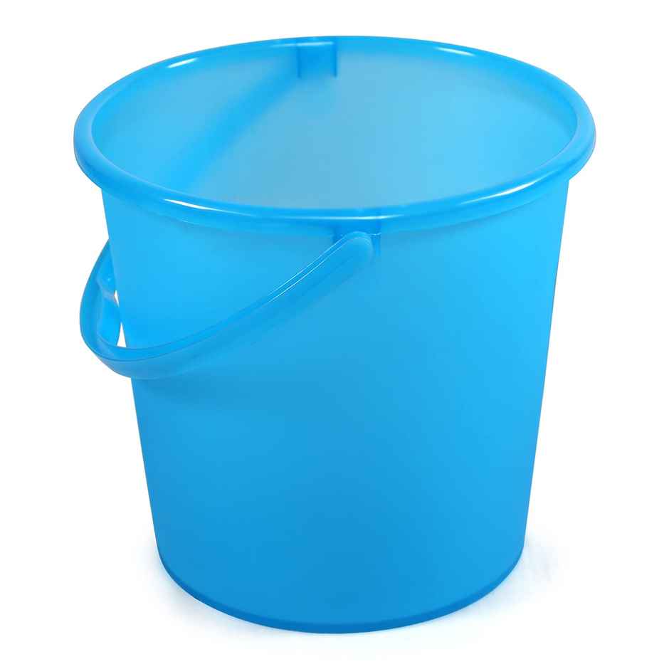Cello Plastic Frosty Delux Bathroom Bucket 18 Liters, Blue | Easy Grip Handles