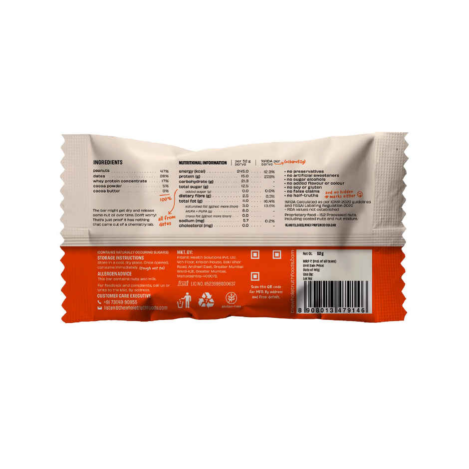 The Whole Truth Peanut Cocoa Protein Bar