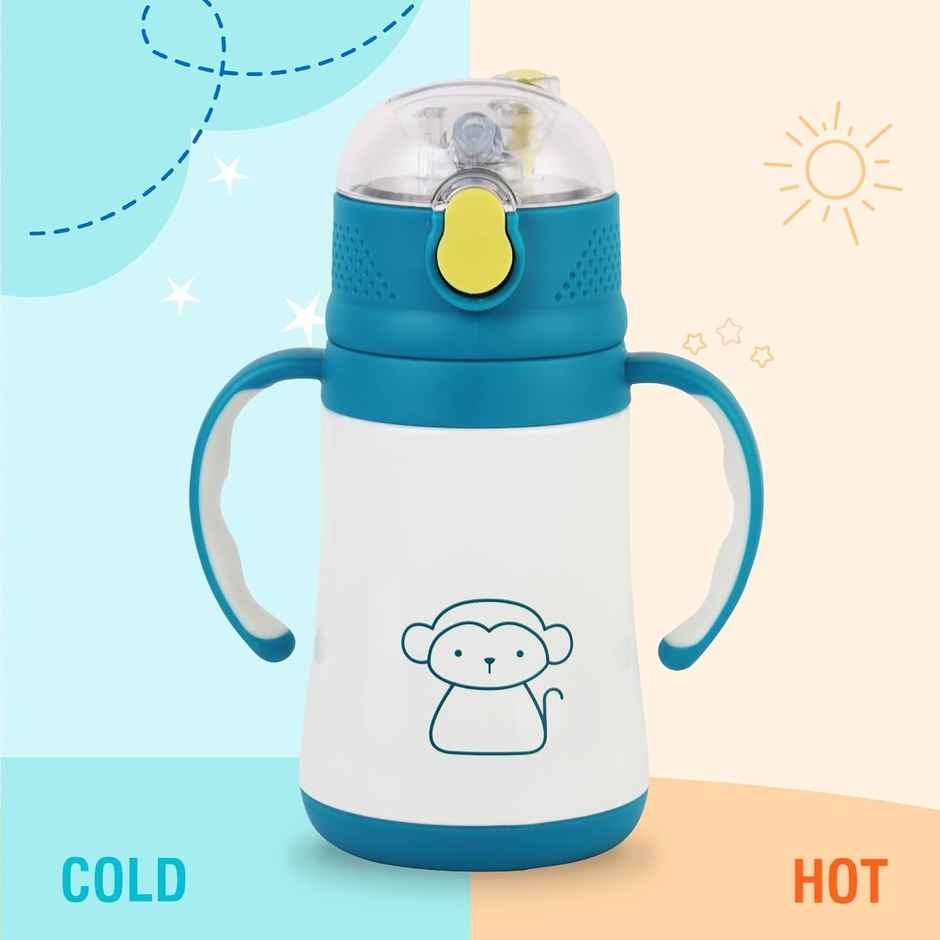 Cello Doodle Kids Flask | 329 ml | Leak-Proof | Blue
