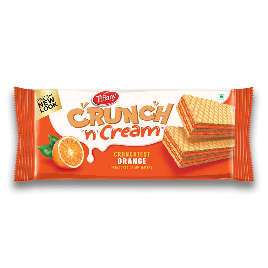 Tiffany Crunch N Cream Orange Flavoured Wafer Bar