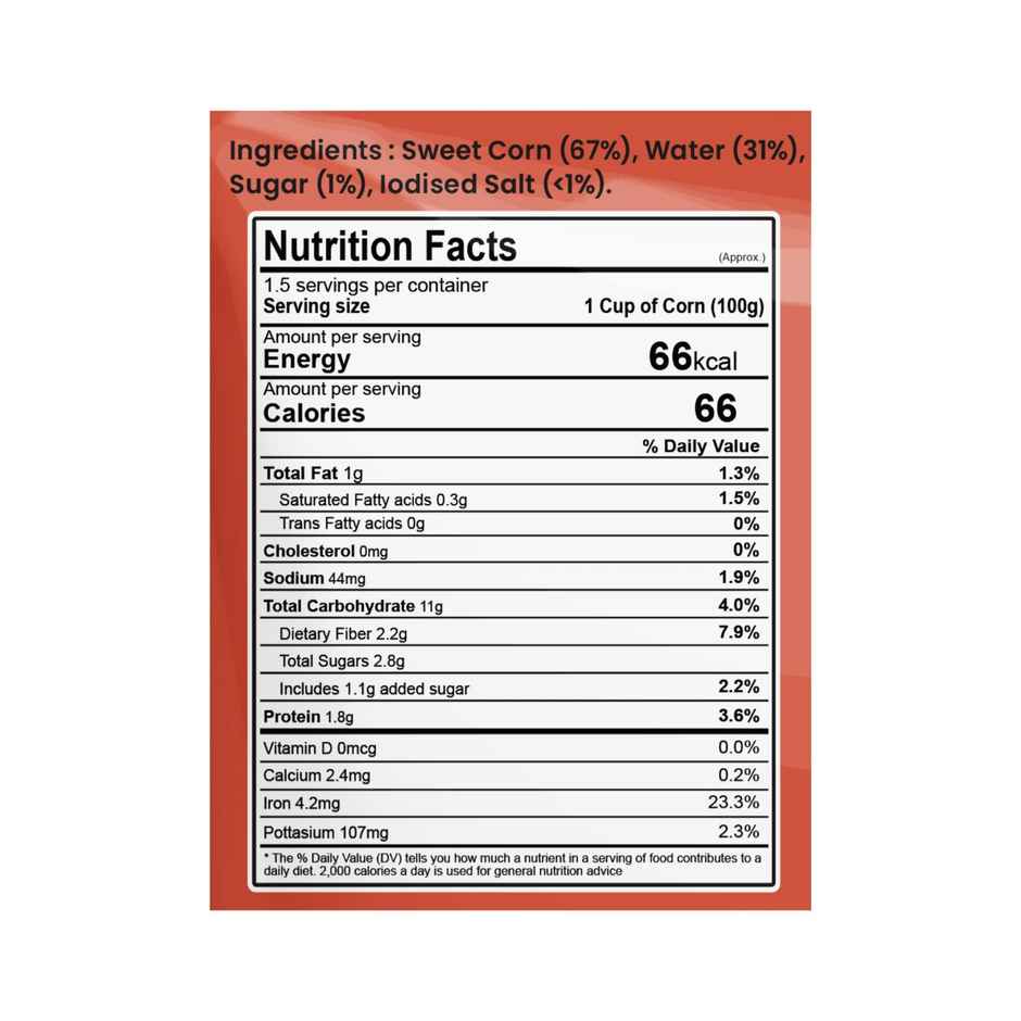 Tadaa Sweet Corn Kernels Peri Peri