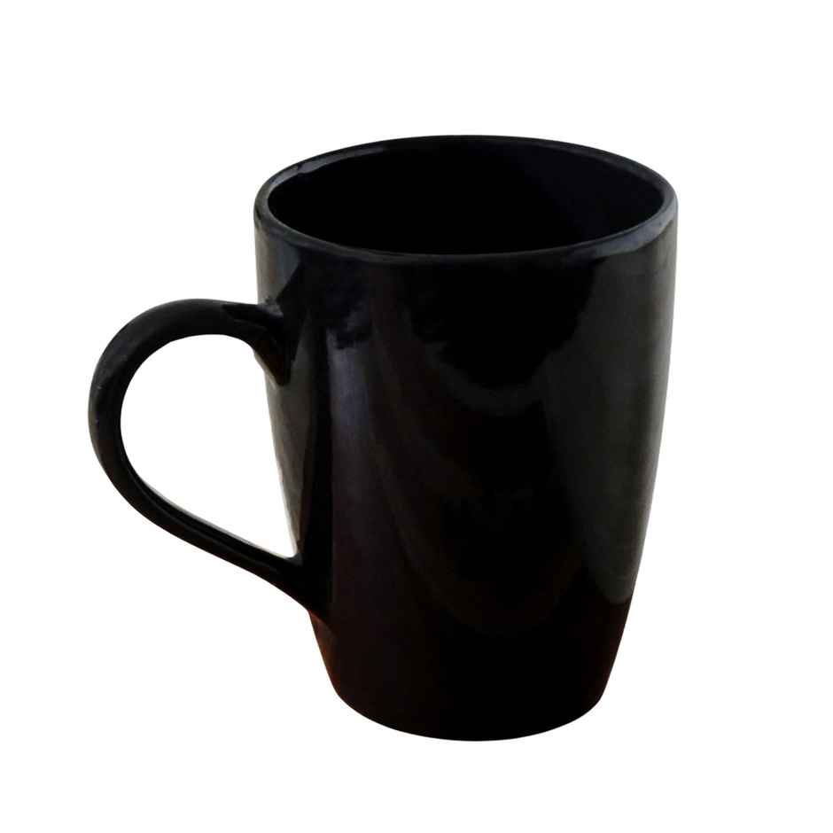 Femora Handcrafted Black Color Coffee Mug Gift Set 1 Pc 320 Ml Black