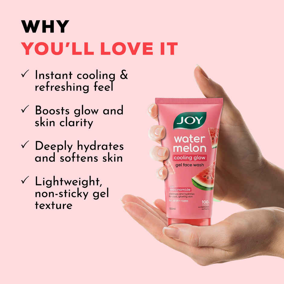 Joy Watermelon Cooling Glow Gel Face Wash