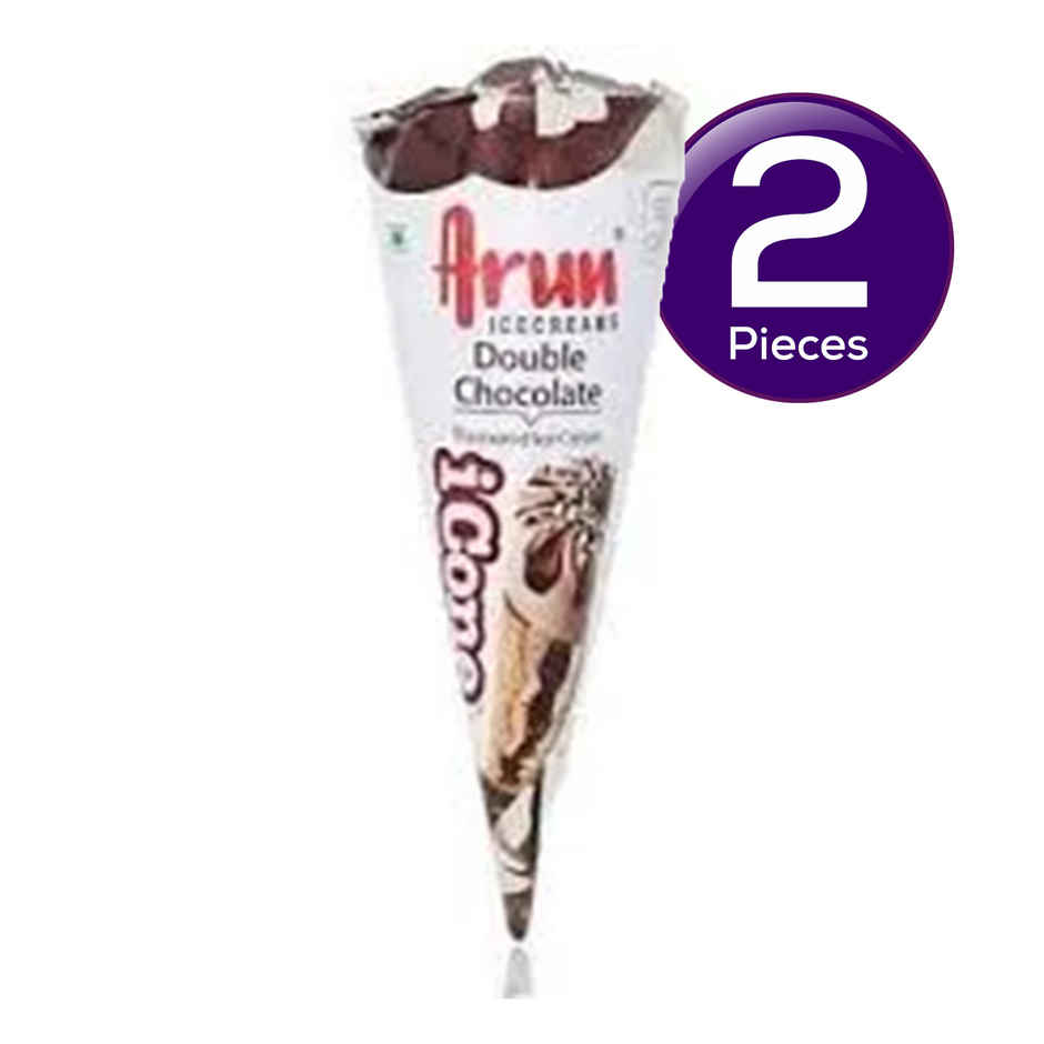 Arun Double Chocolate Icone Ice Cream Cone Combo