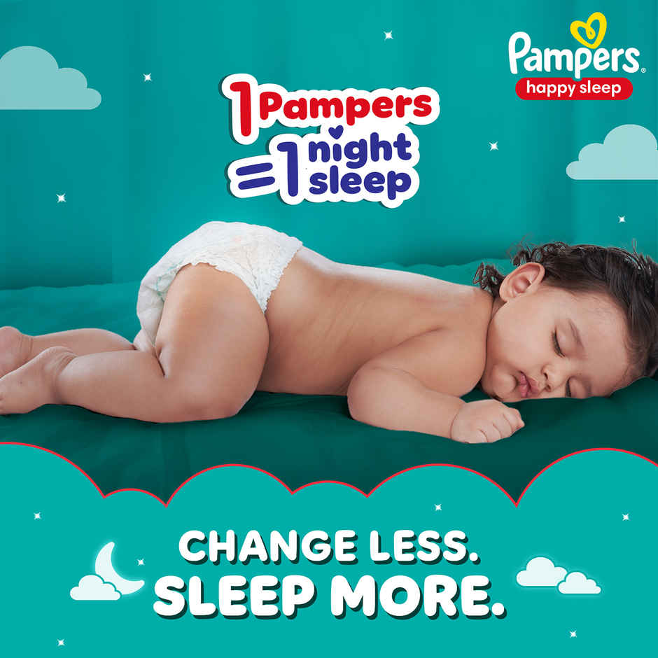 Pampers Happy Sleep Pant Style Baby Diapers | S | 4-8 Kg Diapers Combo