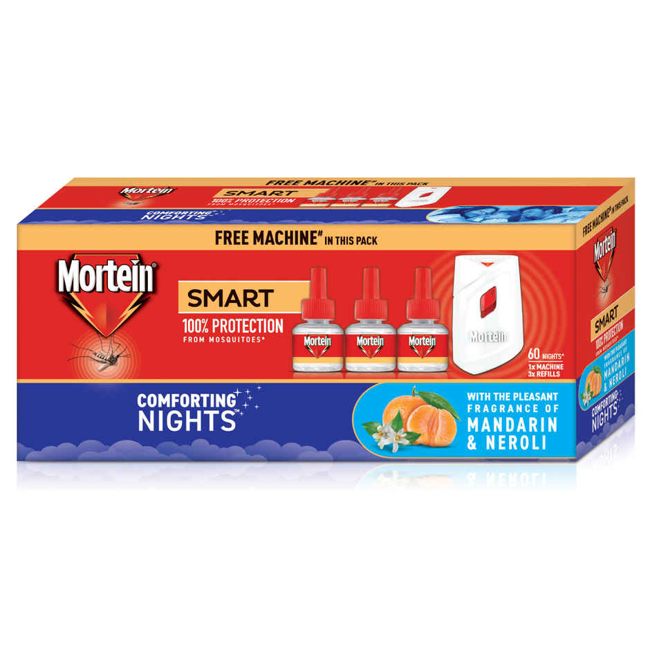 Mortein Smart 1 Machine + 3 Refills | Mosquito Repellent