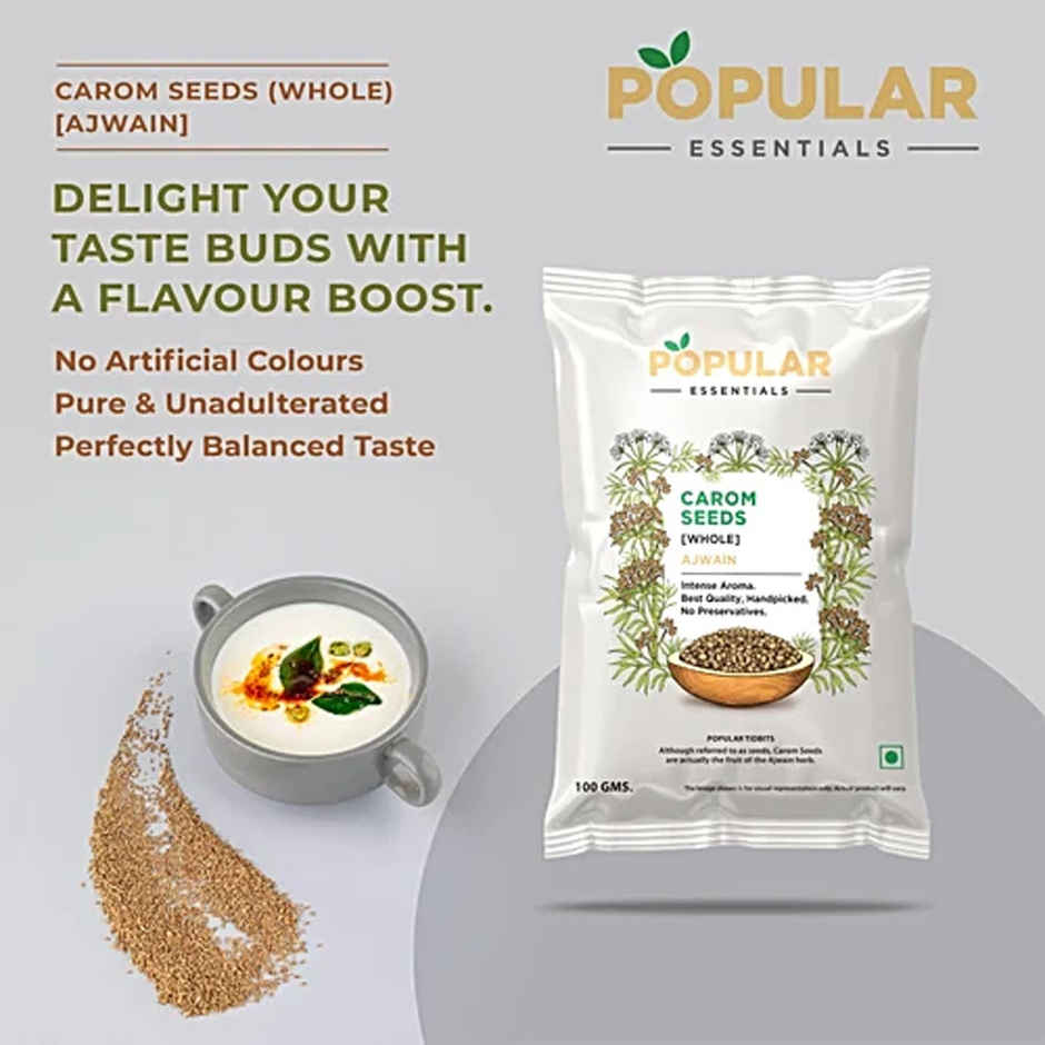 Popular Essentials Ajwain Whole