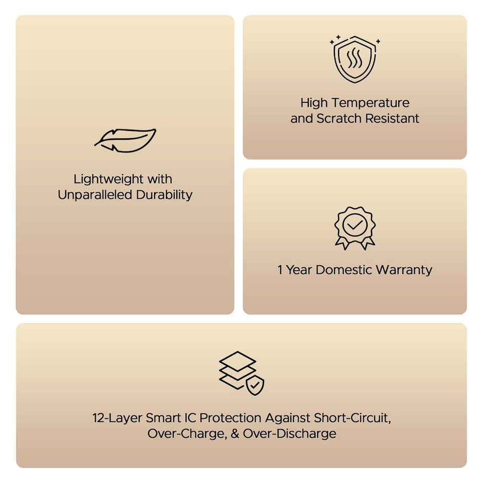 boAt Energyshroom PB330 MagnaCharge 10000 mAh Magnetic Wireless Power Bank w/ 15W Wireless Charging, Metal Stand,Magnacharge Ring for iPhone and Android Phones w/Wireless Charge - Black
