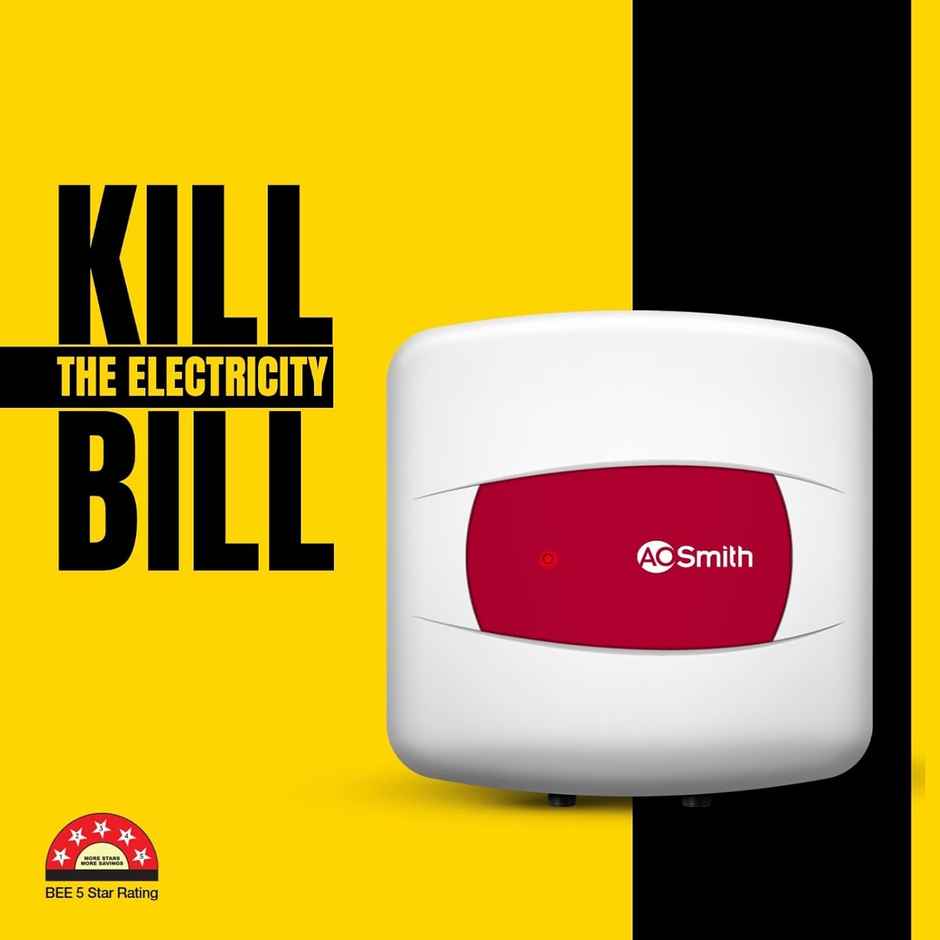 AO Smith HSE-SHS-015 Storage 15 Litre Vertical Water Heater (Geyser)