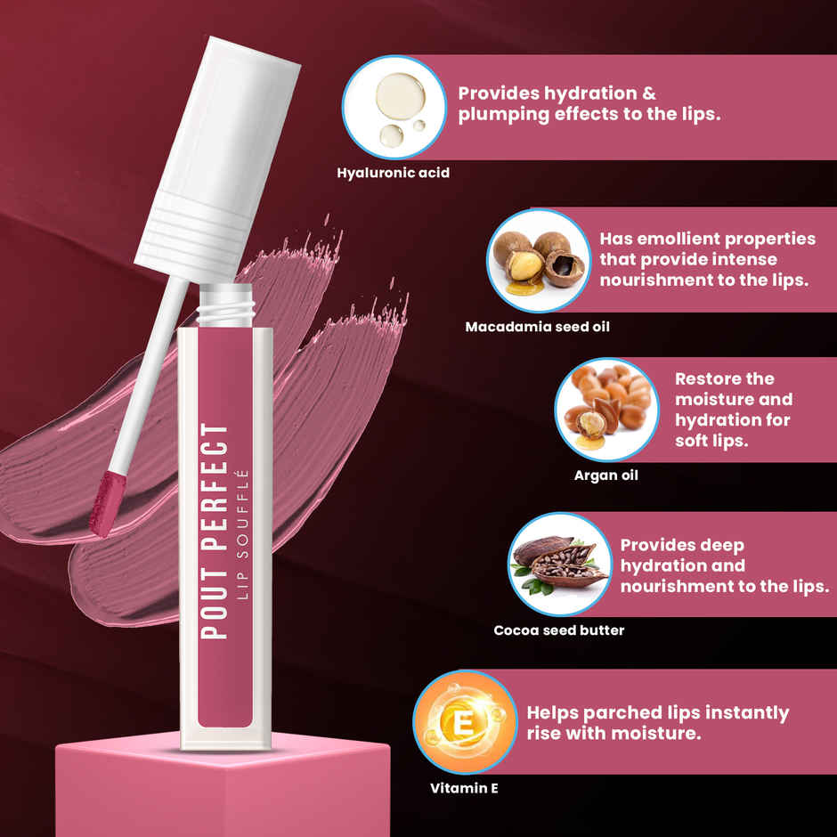 Jaquline USA Pout Perfect Lip Souffle | Frosted Petal 02