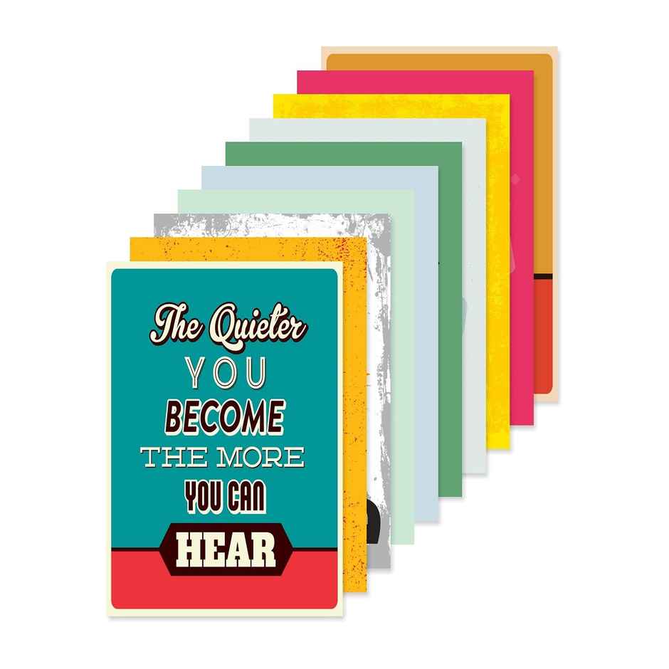 Paper Plane Design Wall Posters For Office Decor | Set of 10 | Size | 12 Inch x 18 Inch | D41