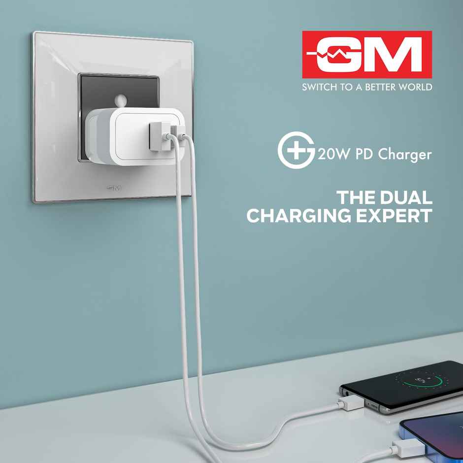 GM G+ 20W Dual-Port Charger