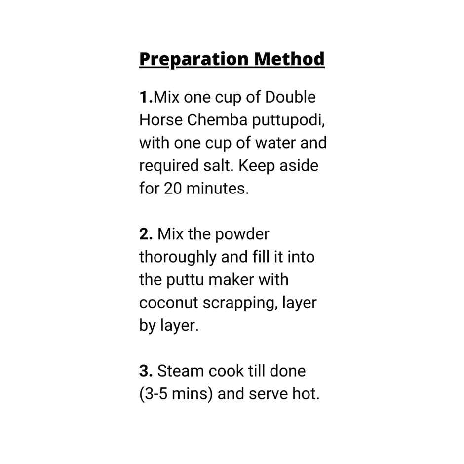 Double Horse Chemba Puttu Podi