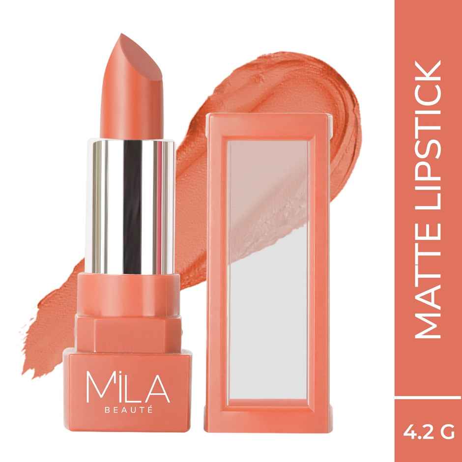 Mila Beaute Matte Lipstick Lightweight Highly Pigmented - Honey Do