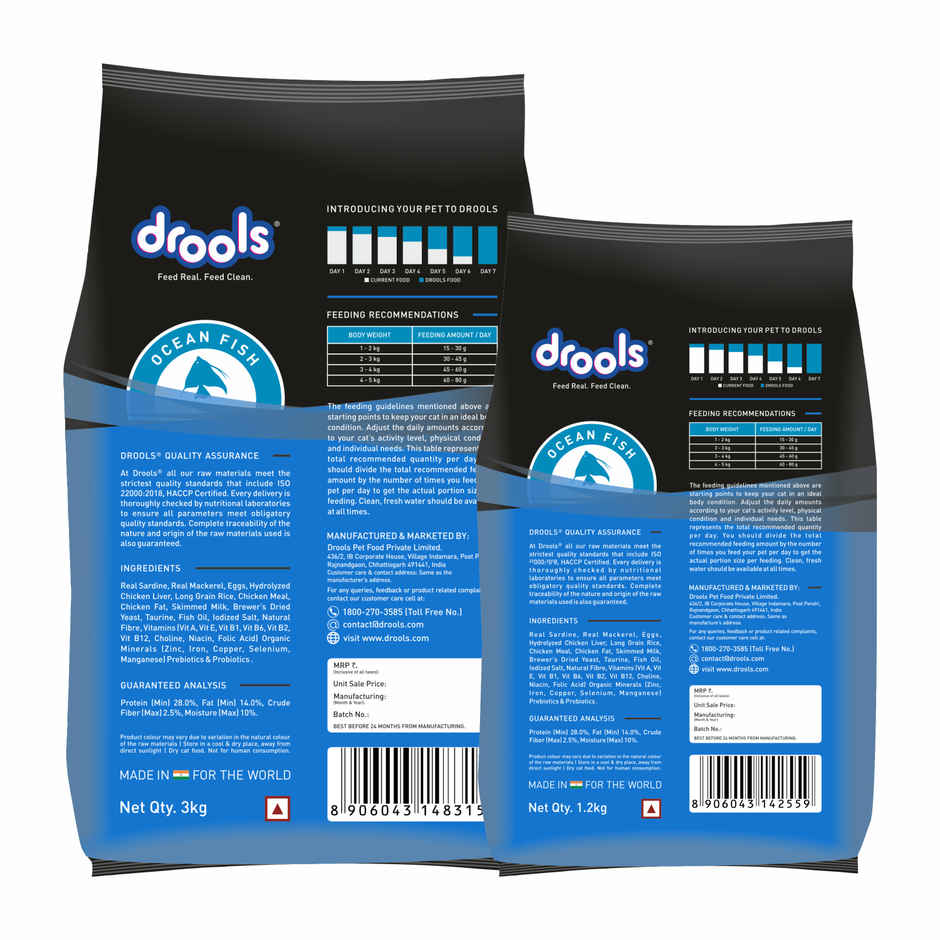 Drools Ocean Fish Adult  Dry Cat Food