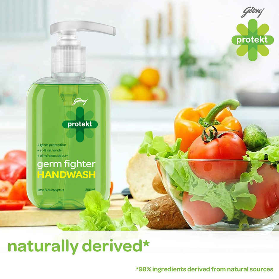 Godrej Protekt Germ Fighter Handwash Refill Pack - Lime & Eucalyptus