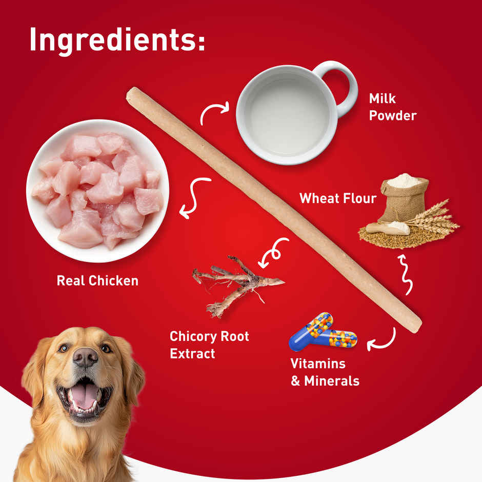 Drools Chicken Milk Flavor Dog Treats Sticks