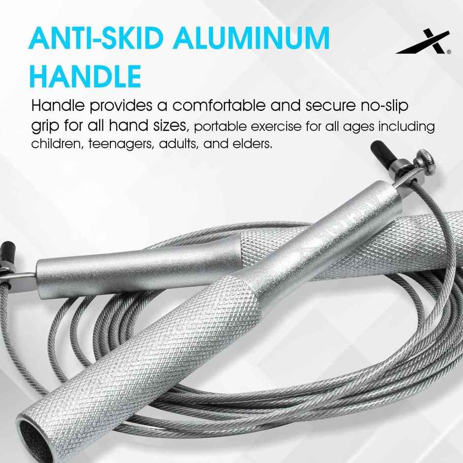 Vector High Speed Steel Skipping Rope Weighted Jump Rope Fitness For Women Men