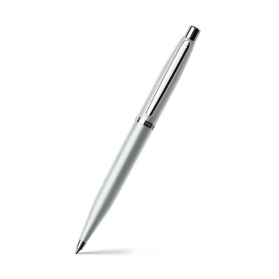 Sheaffer VFM Gift Set Ballpoint Pen | Chrome Plated Trims | Strobe Silver | Small Notebook