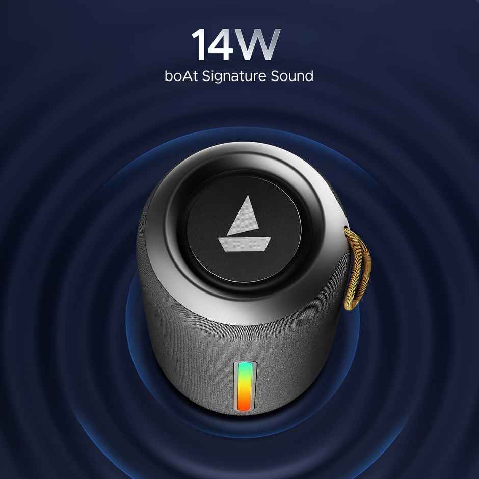boAt Stone 352 Pro w/ 14W Signature Sound Up to 12 Hours Playback,RGB LEDs,TWS Feature(Groovy Grey)