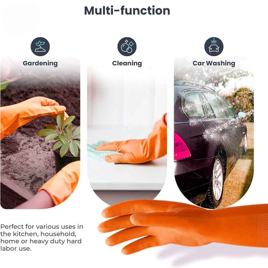 Sinco Heavy Duty Hand Gloves | With Cotton Flock Lining for Comfort 1 Pair