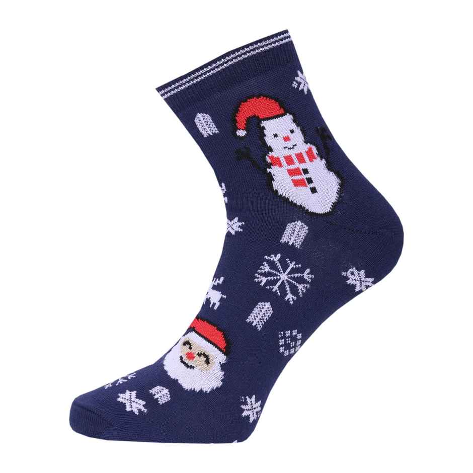 Beyond Unisex Combed Cotton Ankle Socks | Navy Blue - Free Size