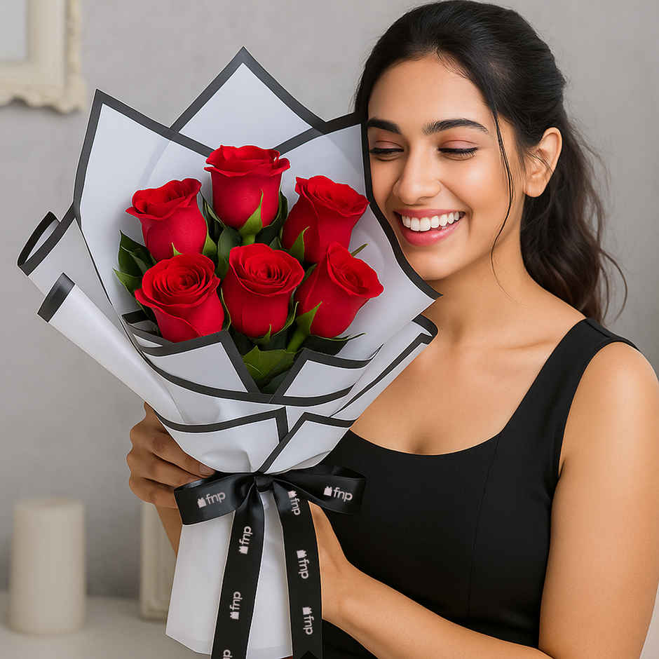 FNP 5 Red Rose Bouquet