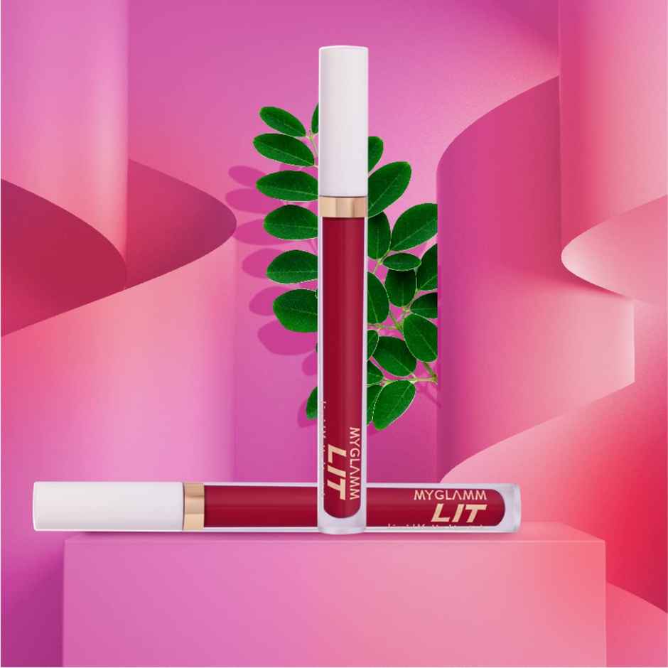MyGlamm Lit Liquid Lipstick - Red | Silicone Free | Preservative Free